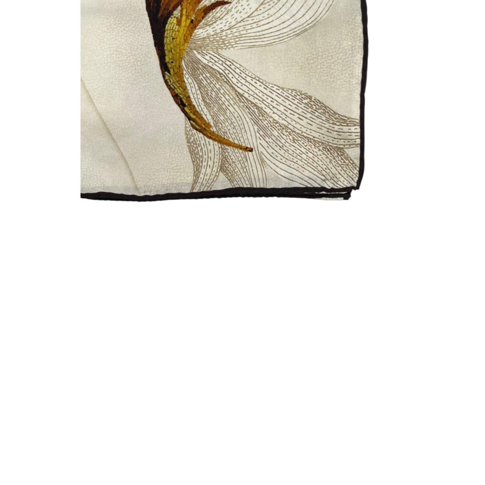 Beige Silk Women Scarf