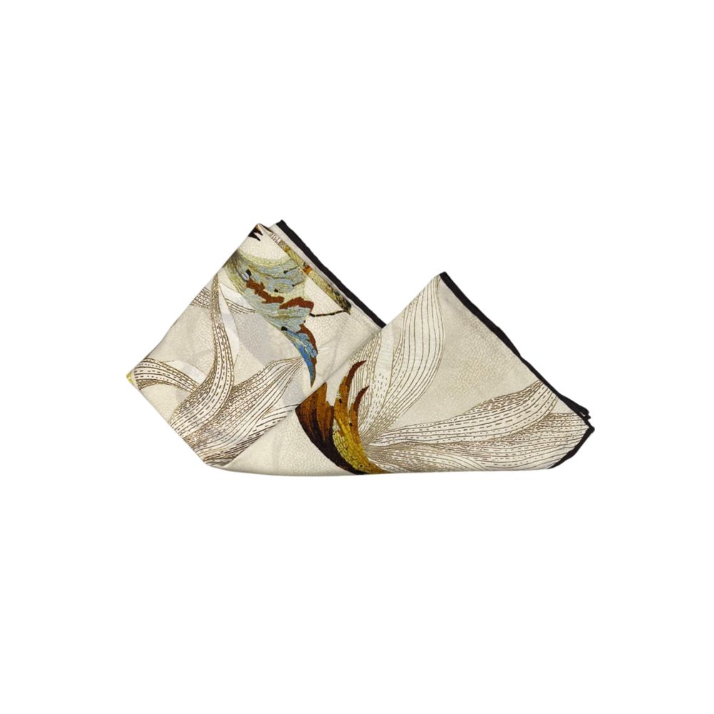 Beige Silk Women Scarf