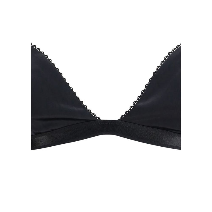 Black Viscose Bra