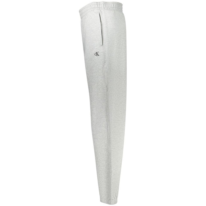 Grigio Cotton Men Sport Trouser