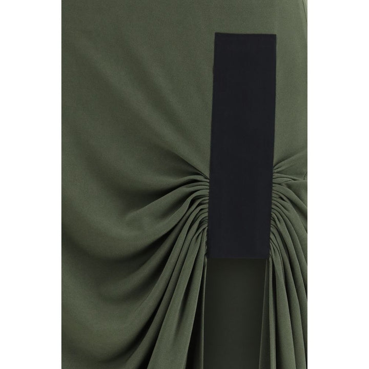 Bicolor Polyester Casual Dress