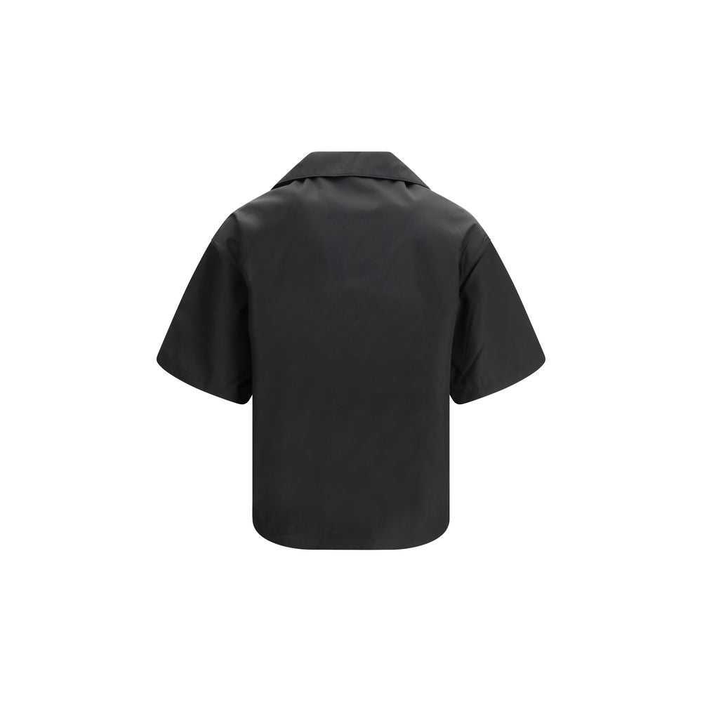 Black Recycled Polyamide Shortsleeve Shirt