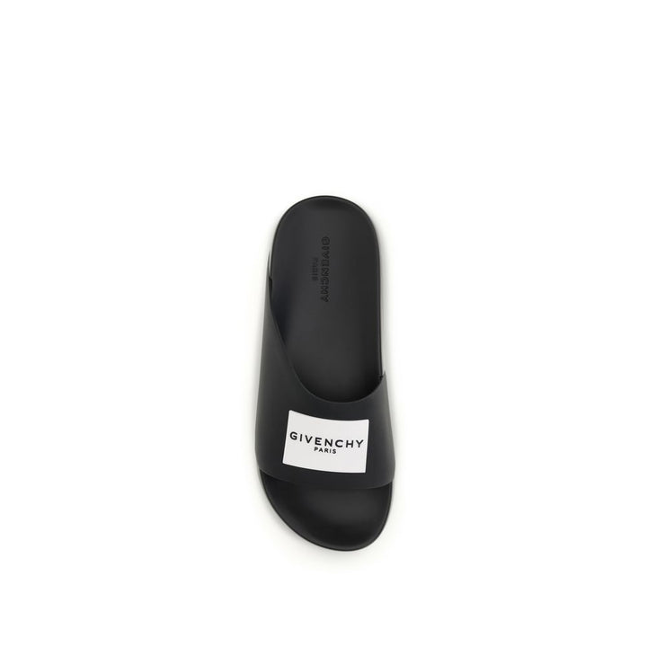 Black Rubber Slippers