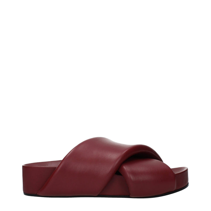 Red Leather Slippers