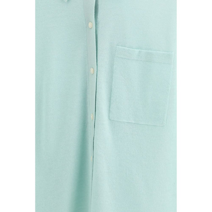 Blue Cashmere Dress Shirt