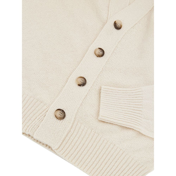 White Cotton Cardigan
