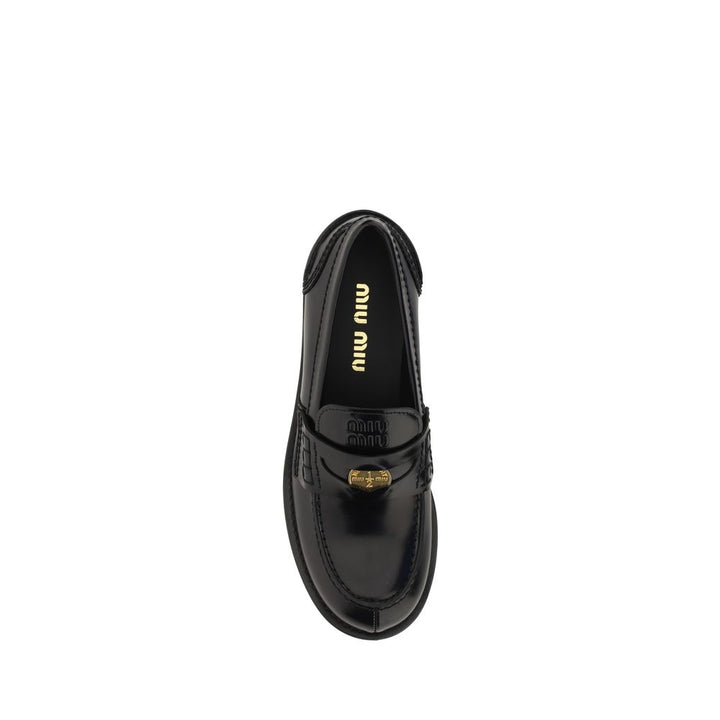 Black Calf Leather Bos Taurus Slip-On Loafers