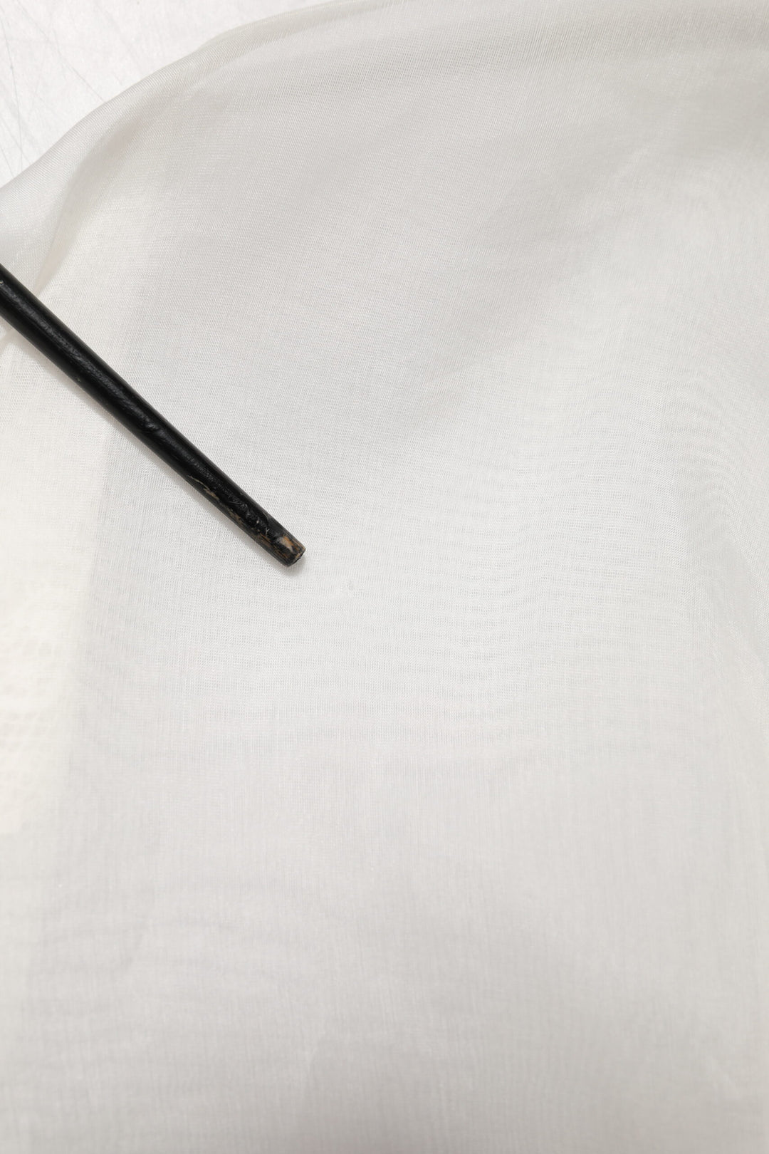 White Sheer Silk Blouse Lace Bow Tie Blouse Top