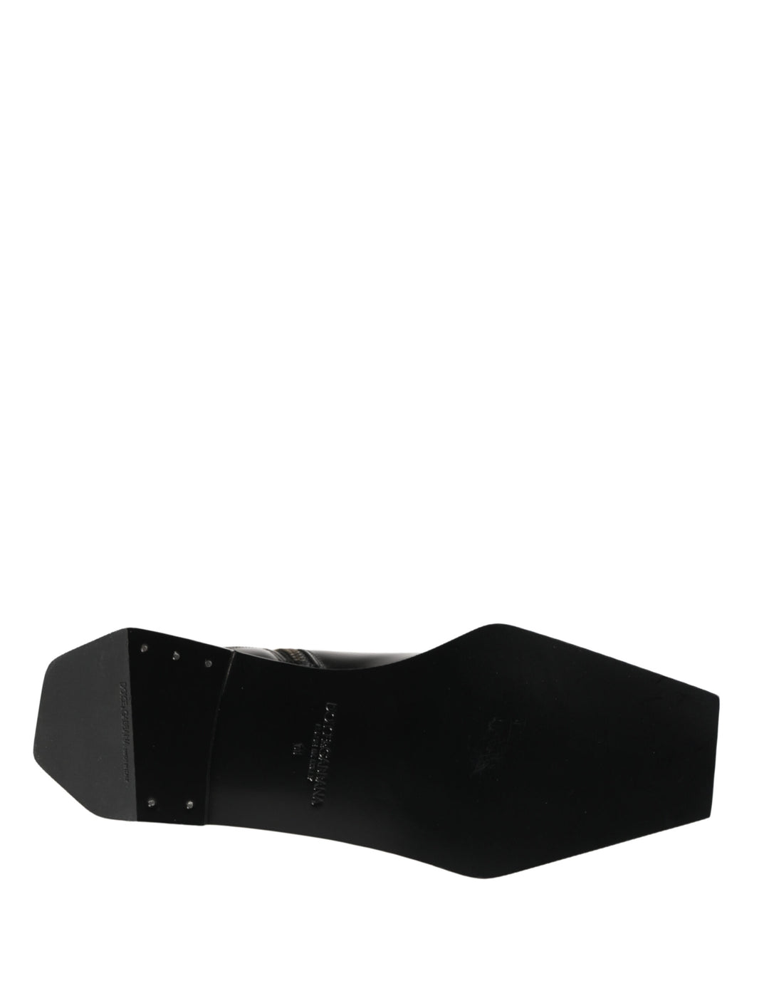 Black Leather Zip Closure Ankle Boots Shoes