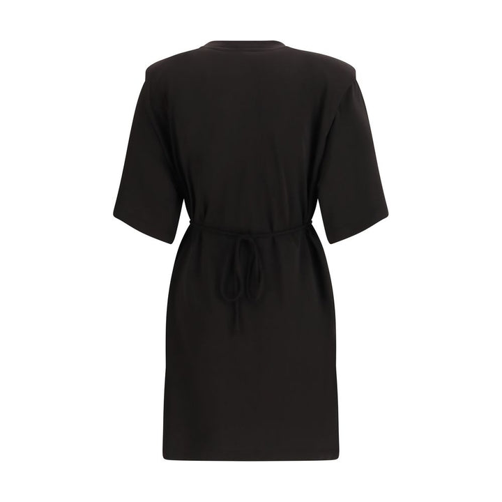 Black Acetate Casual Dress