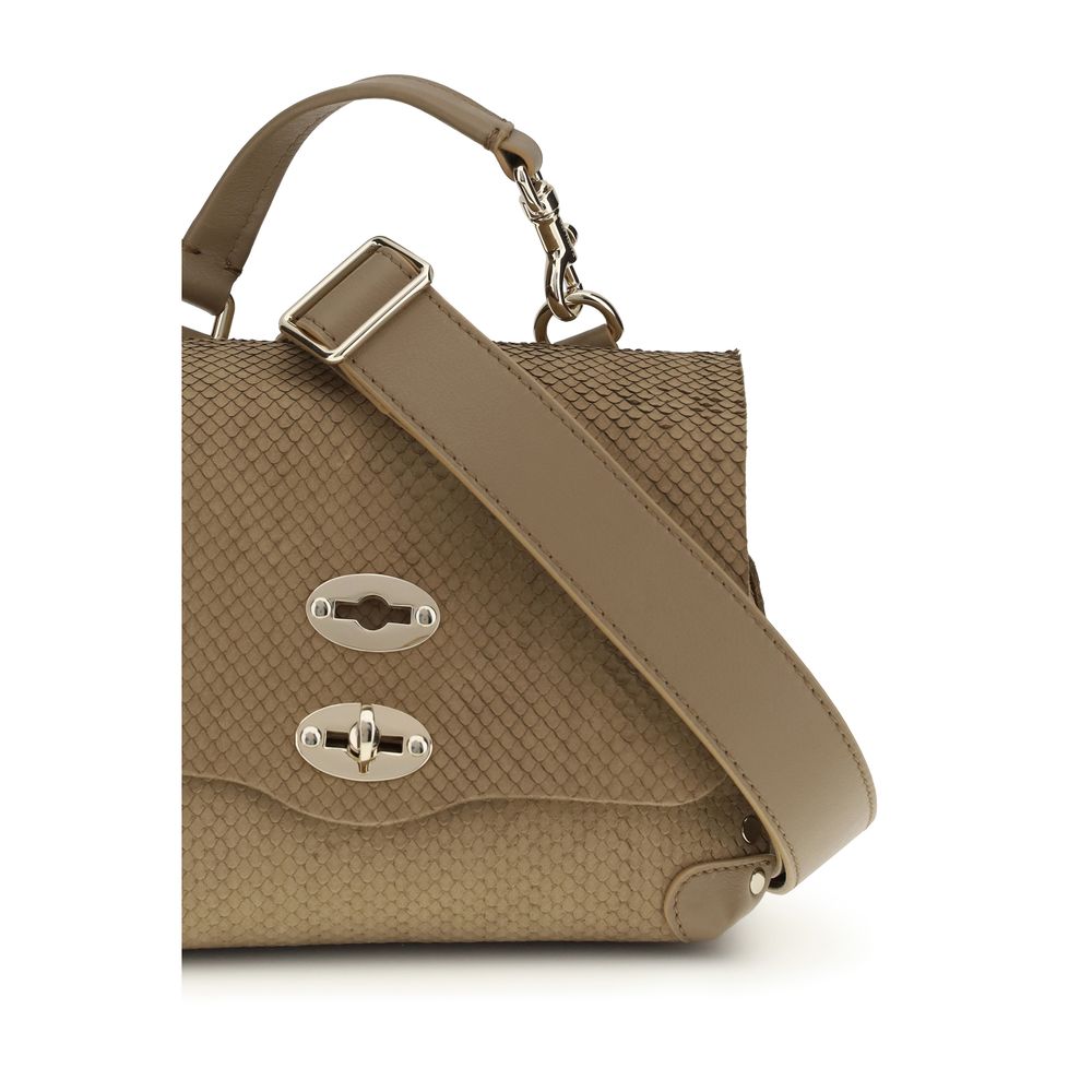 Beige Calf Leather Bos Taurus Handbag