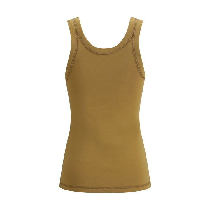 Brown Cotton Tank Tops