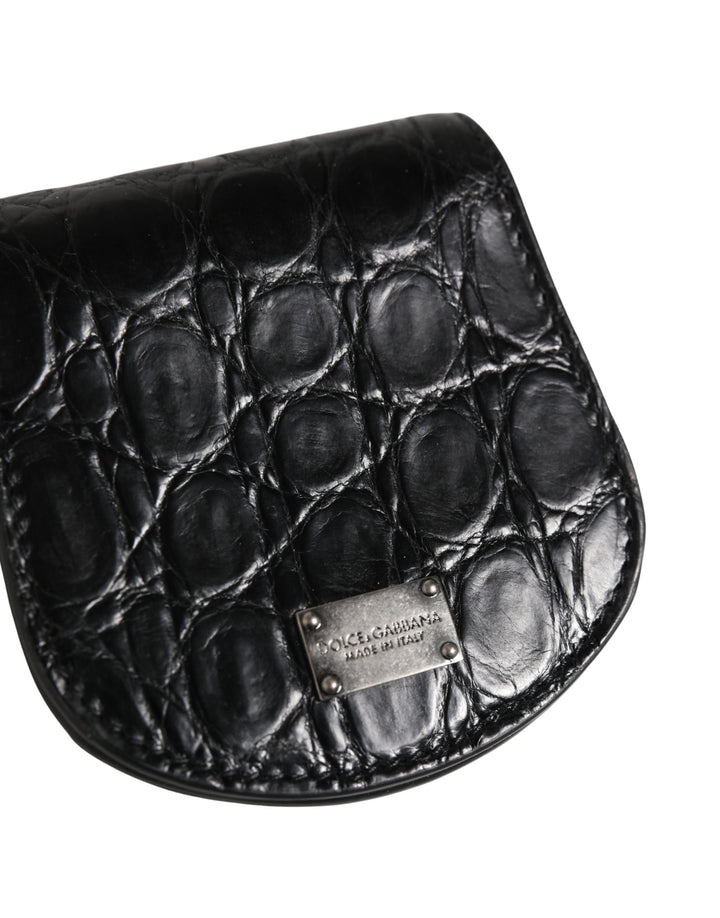 Black Exotic Skin Condom Case Holder Pocket Wallet