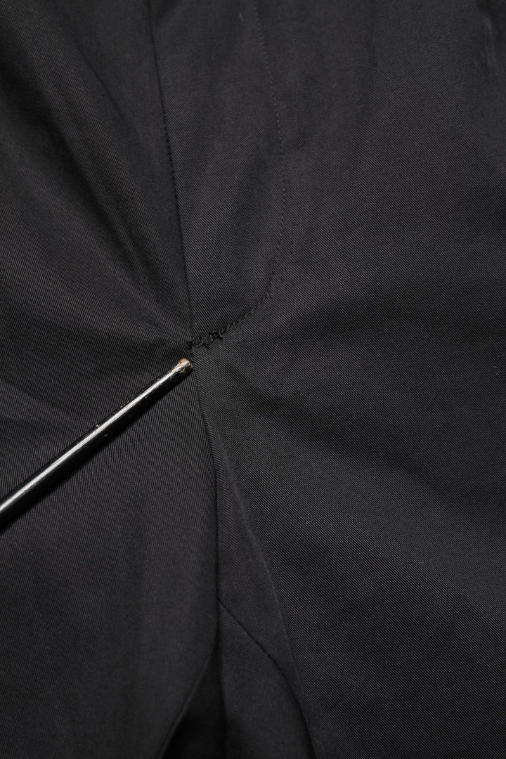 Black Cotton Skinny Dress Formal Trouser Pants