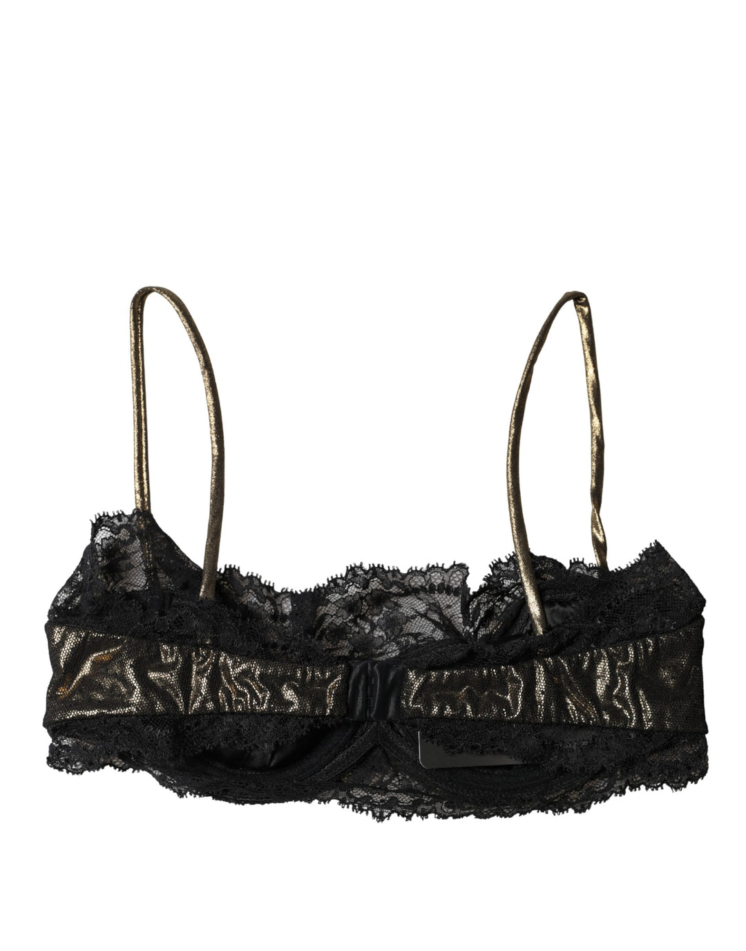 Black Silk Underwired Balconnet Bra Underwear