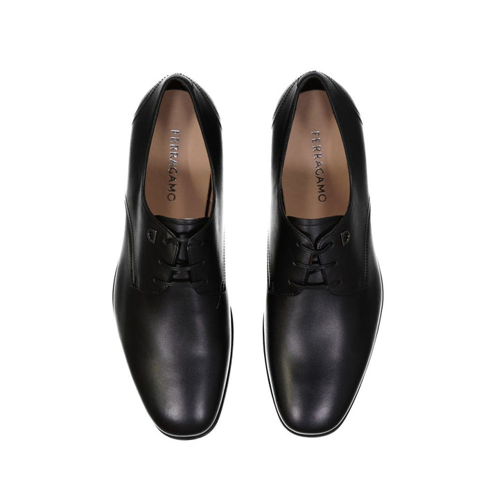 Black Calfskin Oxfords And Derbies