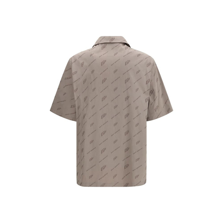 Beige Viscose Shortsleeve Shirt