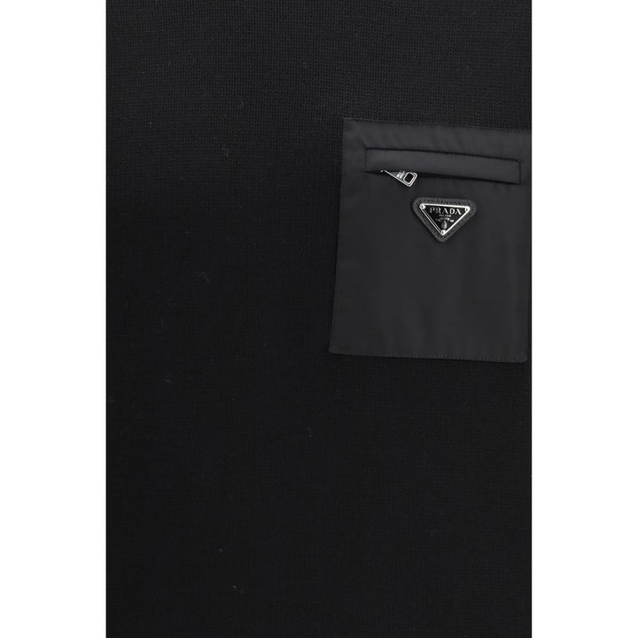 Black Fleece Wool Sweatshirt