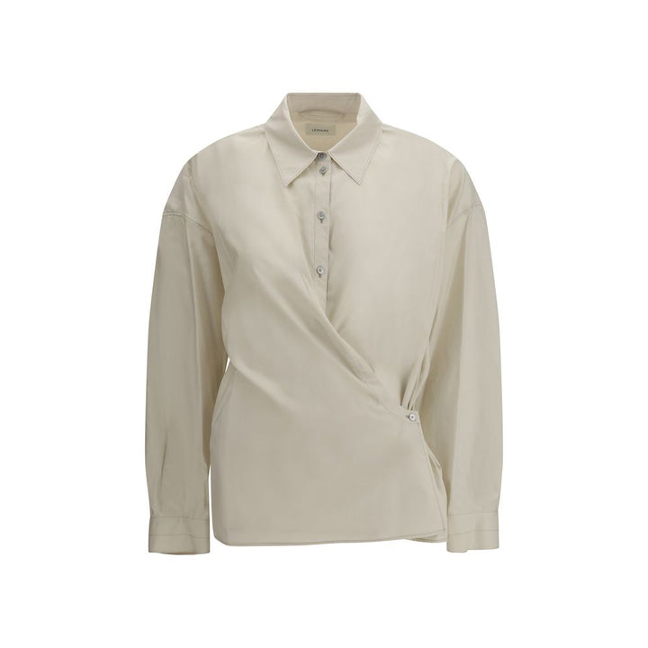 Beige Cotton Dress Shirt