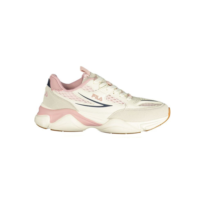 Bianco Poliestere Women Sneaker