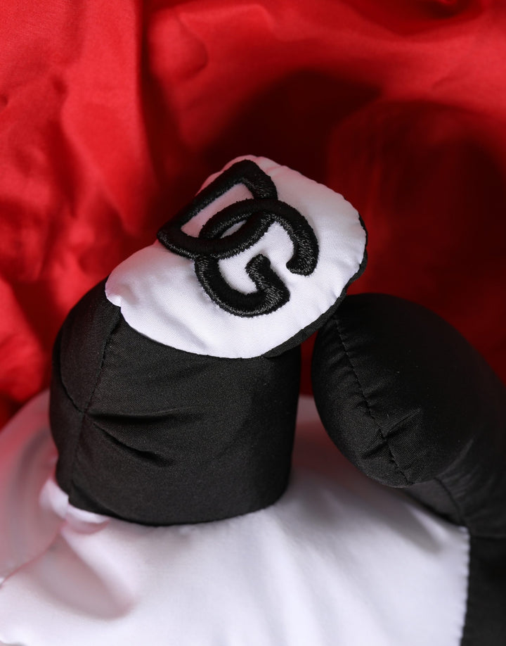 Men Red Polyester Panda Stuffed Ecobag Tote Borse Bag