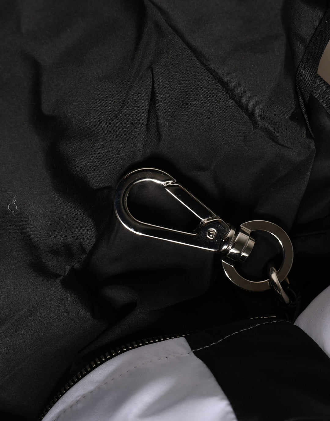 Men Black Polyester Panda Stuffed Ecobag Bag