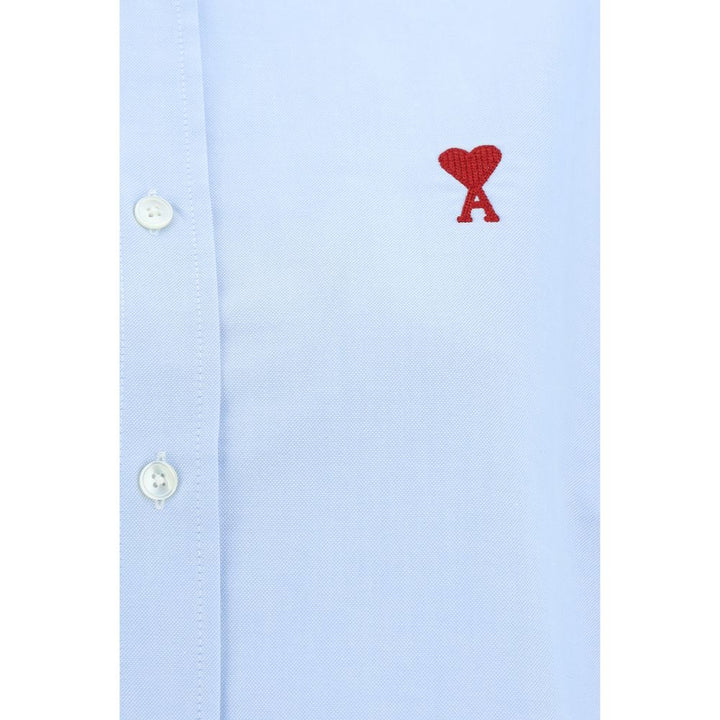 Blue Cotton Dress Shirt
