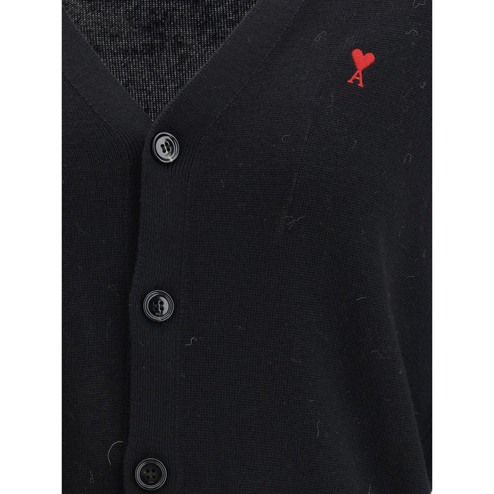 Black Wool Cardigan