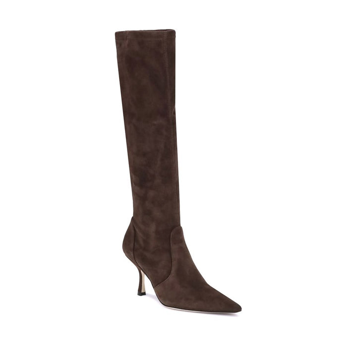 Brown Calf Leather Bos Taurus High Heel Boots