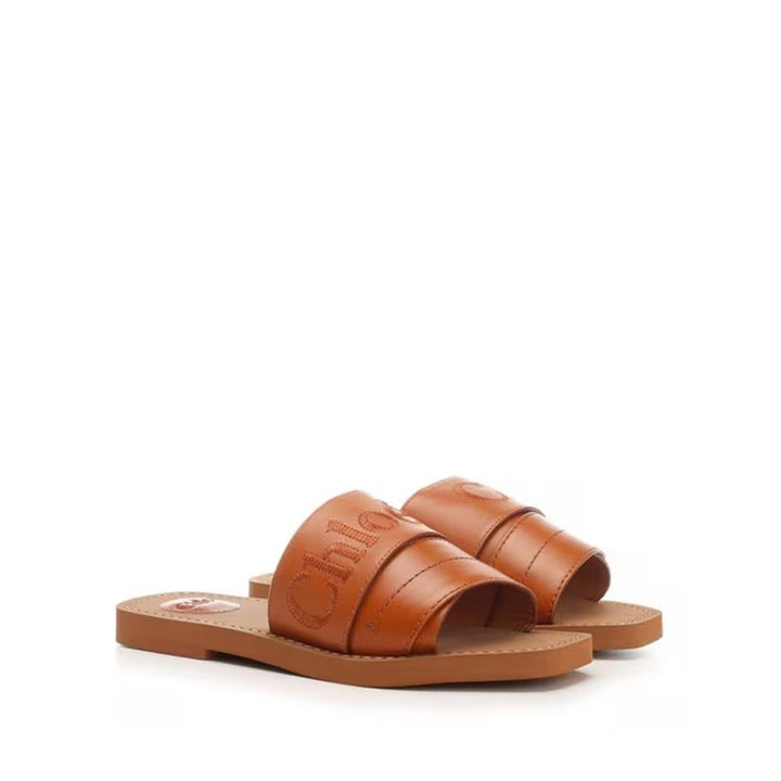Brown Calfskin Sandals