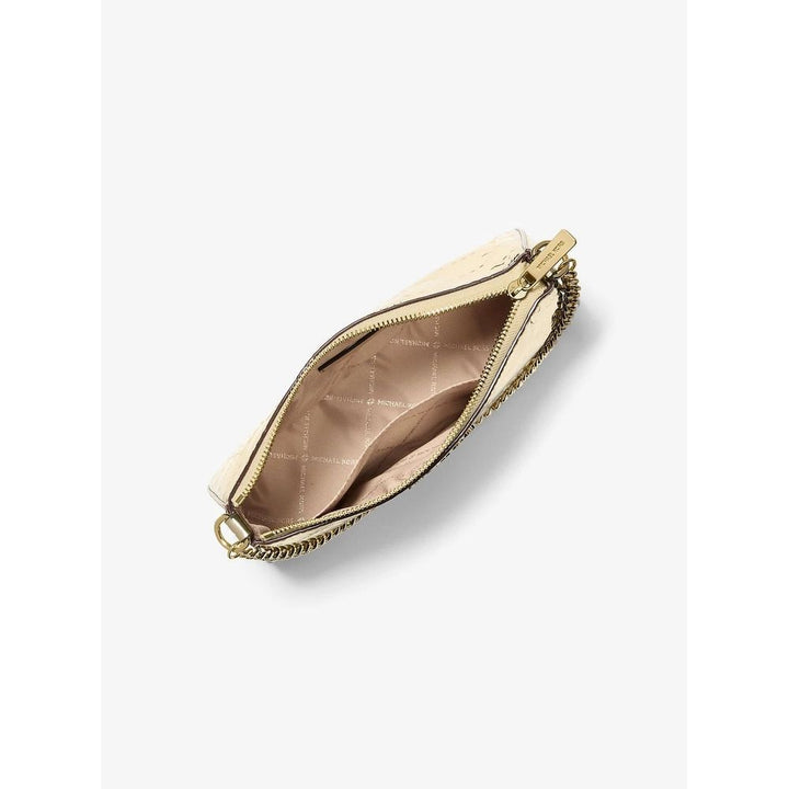 Gold Canvas Clutch Bag