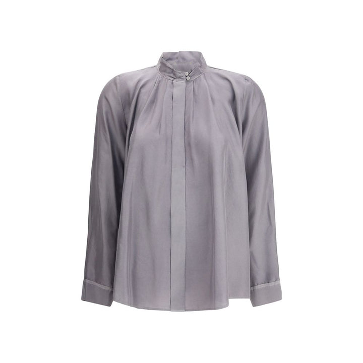 Gray Silk Shirt