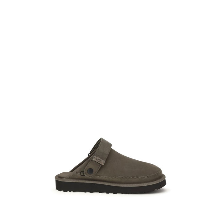 Brown Calf Leather Bos Taurus Mules