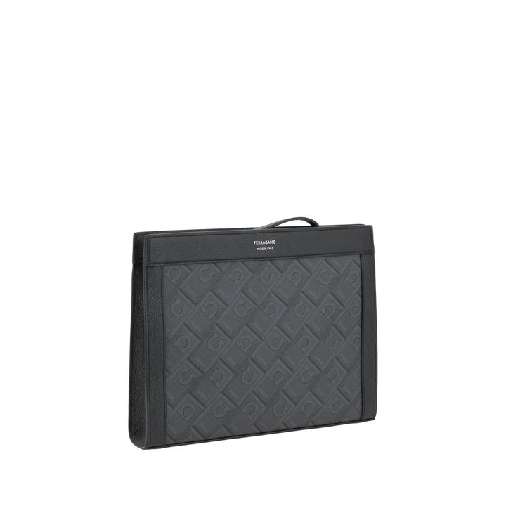 Black Polyethylene Clutch Bag