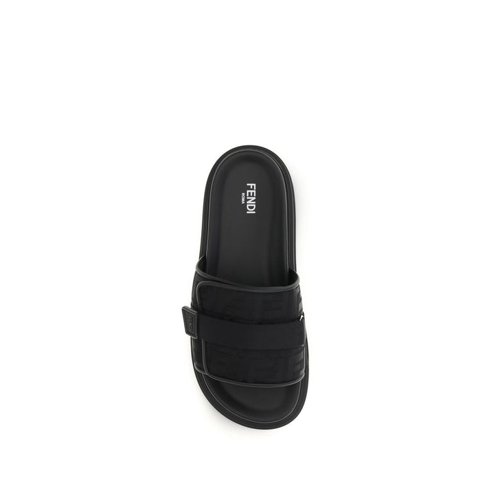 Black Polyamide Sandals
