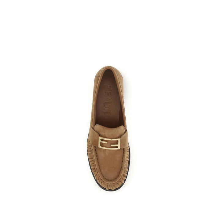 Brown Calf Leather Bos Taurus Slip-On Loafers