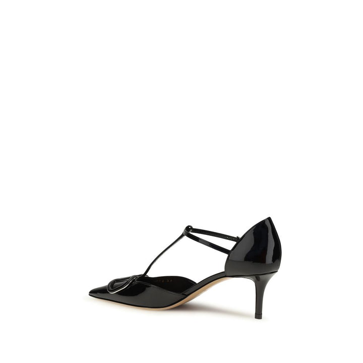 Black Calf Leather Bos Taurus High Heel Pumps