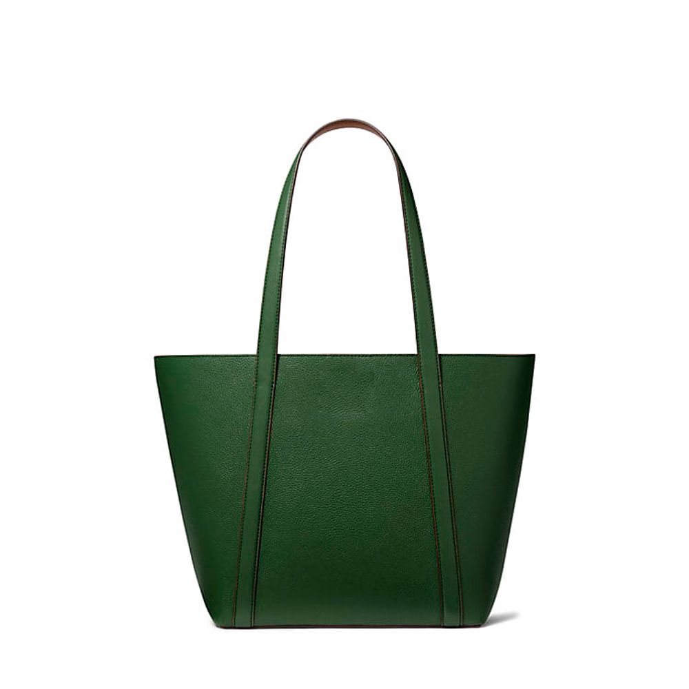 Bicolor Leather Tote Bag