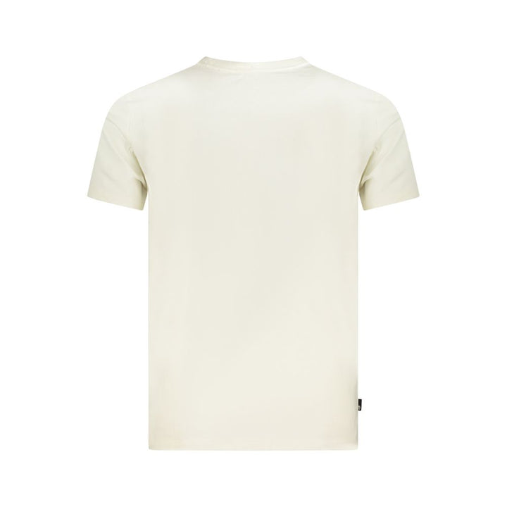 Beige Cotton Men T-Shirt