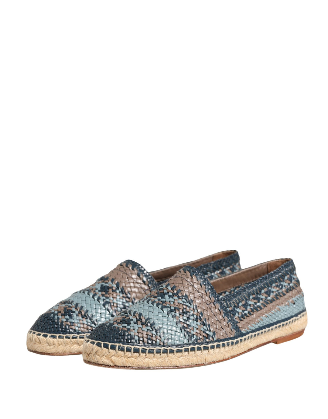 Blue Gray Slip On Buffalo Espadrille Shoes