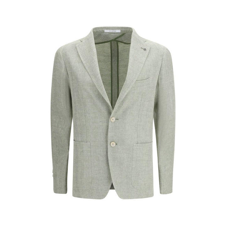 Bicolor Linen Blazer
