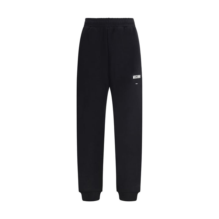 Black Cotton Casual Pants