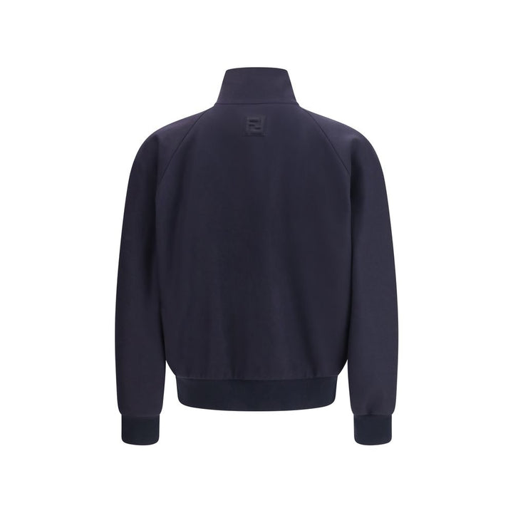Blue Cashmere Bomber
