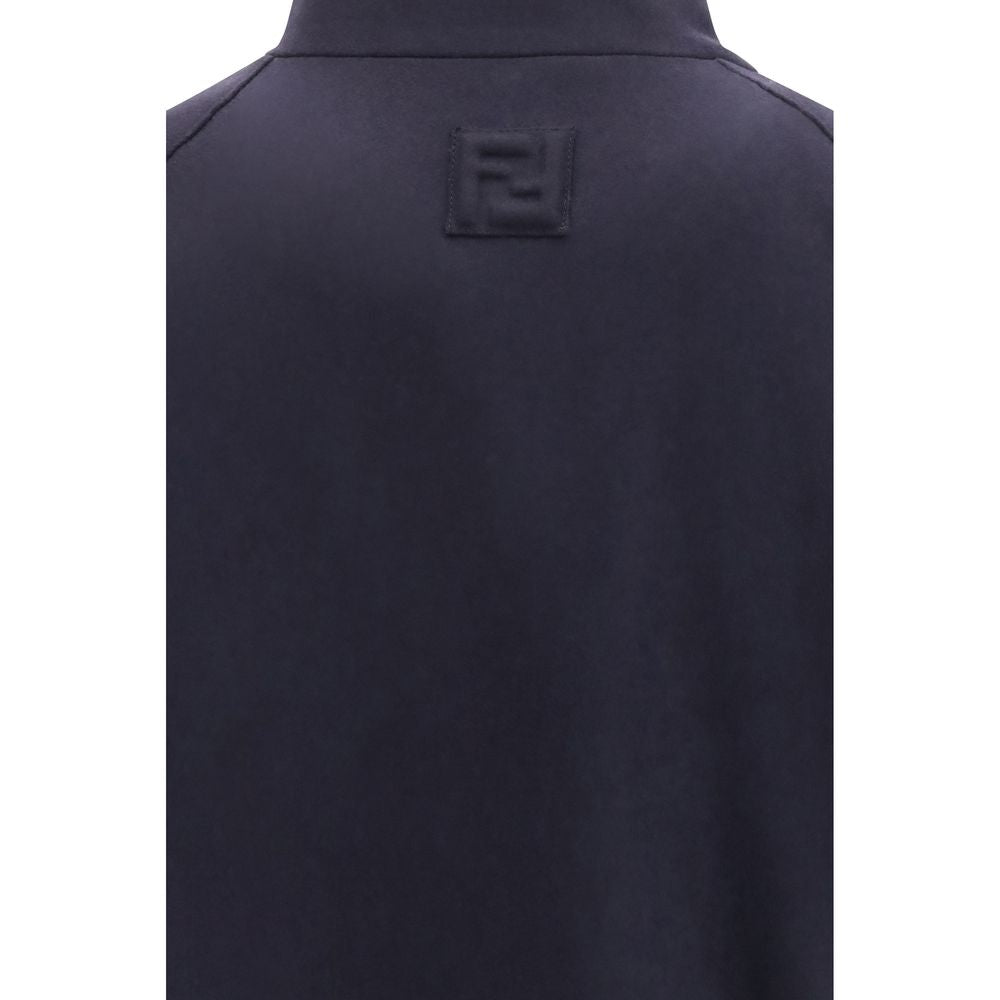 Blue Cashmere Bomber