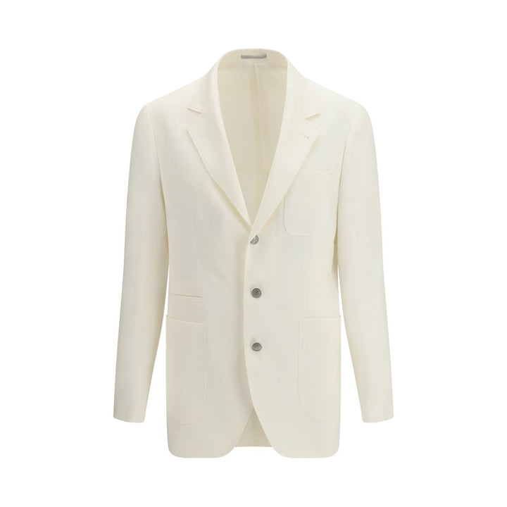 White Linen Blazer