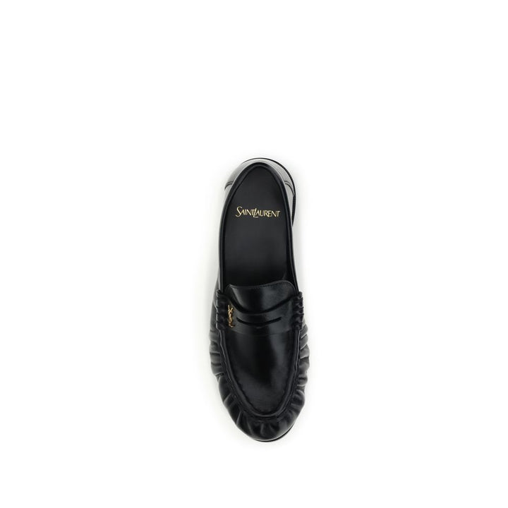 Black Lamb Ovis Aries Aries Slip-On Loafers