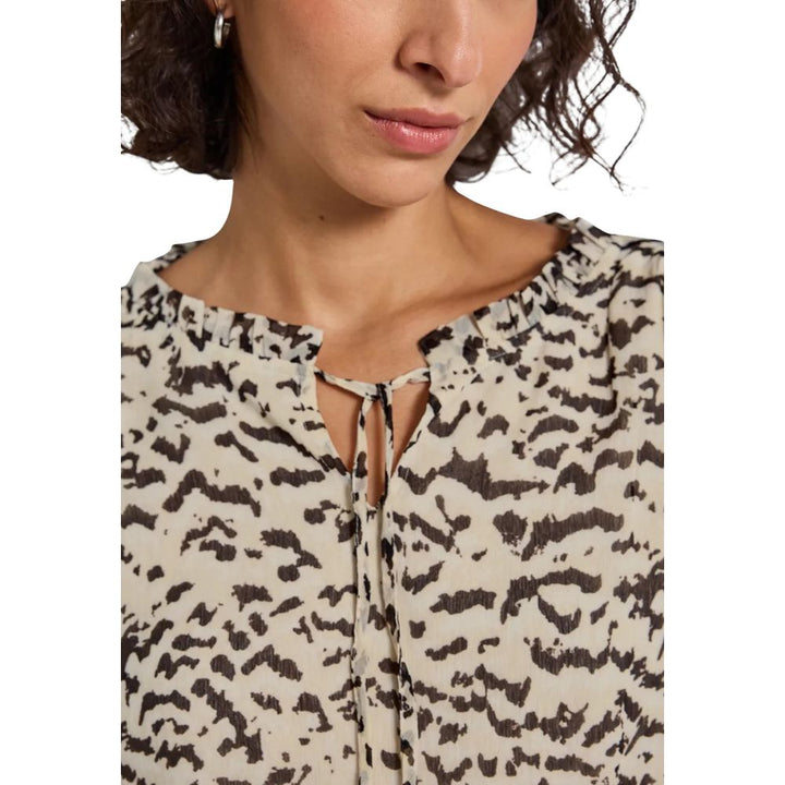 Beige Polyester Blouse