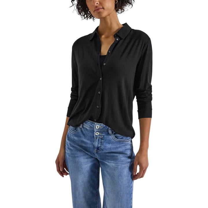 Black Viscose Blouse