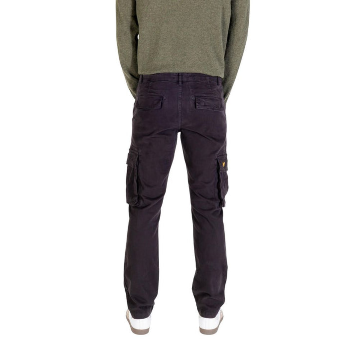 Black Cotton Cargo Pants
