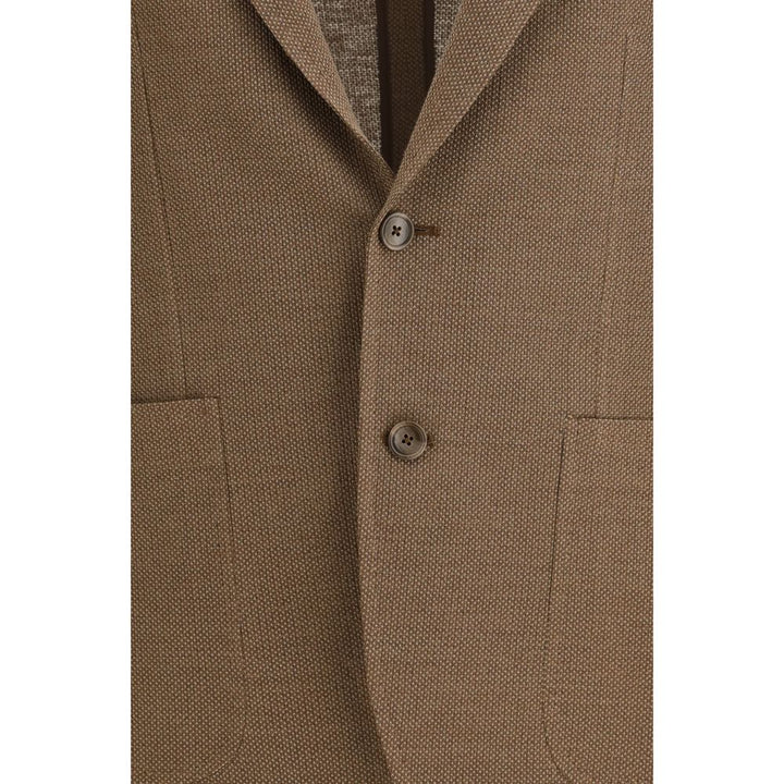 Brown Linen Blazer